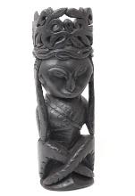 Wood Carved Sarawak Malenan Sickness Rite Figure