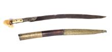 Ottoman Yatagan Sword w/ Scabbard