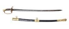 American Civil War Officers Sword w/Scabbard