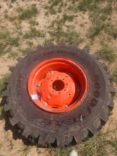 440/80R24 TRACTOR TIRE AND WHEEL