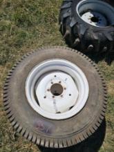 6 LUG TRACTOR WHEEL AND TIRE