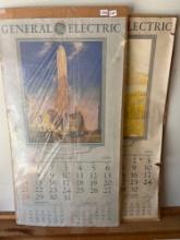 1932 General electric calendars