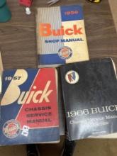 Buick service manuals, three pieces