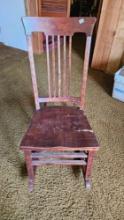 children's wooden rocking chair