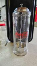 Coca-Cola glass straw holder