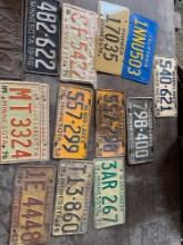 vintage license plates