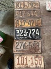 1937-42 license plates