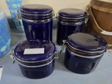 4  Blue kitchen OGGI Glass containers