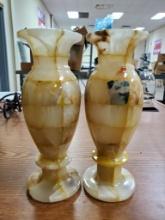 2 Vases-Yellow and Beige