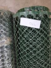 2 rolls of green mesh fence