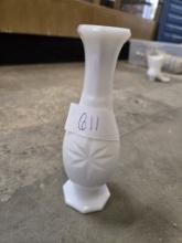 7" Milk Glass Bud Vase