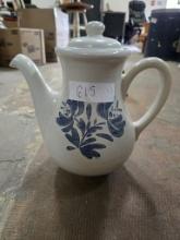 Ceramic pitcher white w/floral