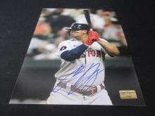 Rafael Devers Signed 8x10 Photo EUA COA