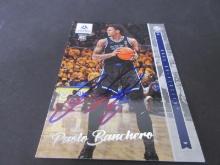 Paolo Banchero Signed Trading Card RC SSC COA