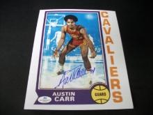 Austin Carr Signed 8x10 Photo FSG Witnessed