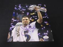 Joe Flacco Signed 8x10 Photo JSA Witnessed