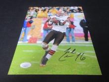 Josh Cribbs Signed 8x10 Photo JSA Witnessed