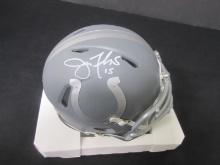 Joe Flacco Signed Mini Helmet JSA Witnessed