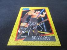 Sid Vicious Signed Trading Card RCA COA