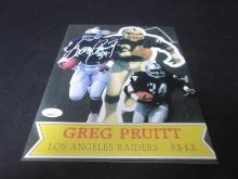 Greg Pruitt Signed 8x10 Photo JSA COA