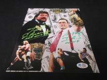 Ted DiBiase & IRS Signed 8x10 Photo FSG COA