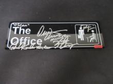 Multi-Signed The Office Door Plate RCA COA