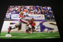 Josh Cribbs Signed 8x10 Photo JSA Witnessed