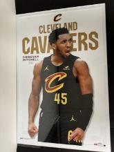 DONOVAN MITCHELL CAVS SIGNED POSTER W/COA