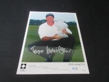 Todd Hamilton Signed 8x10 Photo FSG COA