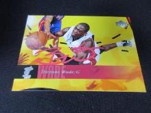 Dwyane Wade signed basketball card COA