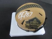 Calvin Johnson Signed HOF Mini Helmet Direct COA