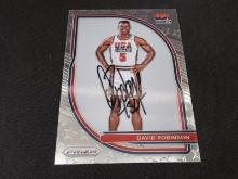 David Robinson signed basketball card COA