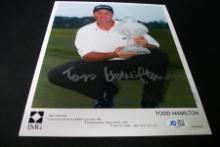 TODD HAMILTON SIGNED 8X10 PHOTO WITH COA