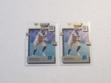 2 CARD LOT 2022 CHRIS OLAVE RC SAINTS