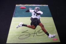 SANTONIO HOLMES SIGNED 8X10 PHOTO WITH COA