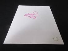 ABIGAIL SPENCER SIGNED WHITE SHEET WITH COA