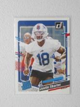 2023 DONRUSS JUSTIN SHORTER RC BILLS