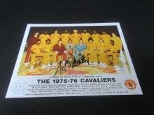 AUSTIN CARR SIGNED CAVS TEAM PHOTO WITH COA