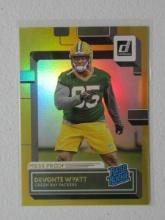 2022 DONRUSS DEVONTA WYATT RC GOLD