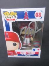 Mike Trout Signed Funko Pop Direct COA