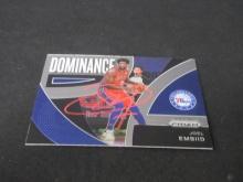 JOEL EMBIID SIGNED SPORTS CARD WITH COA