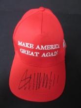 Donald Trump Signed Red MAGA Hat W/Coa