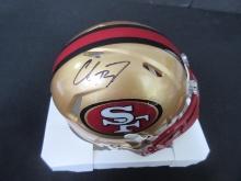 Christian McCaffrey Signed 49ers Mini Helmet W/Coa