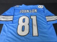 Calvin Johnson Signed Lions Jersey W/Coa