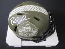 Randy Moss Signed HoF Mini Helmet W/Coa