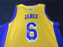 Lebron James Signed #6 Lakers Jersey W/Coa