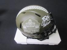 EMMITT SMITH SIGNED HOF STS MINI HELMET COA