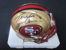 TERRELL OWENS SIGNED 49ERS SPEED MINI HELMET