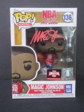 MAGIC JOHNSON SIGNED 1986 NBA ASG FUNKO COA