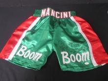 RAY MANCINI SIGNED BOXING TRUNKS JSA COA